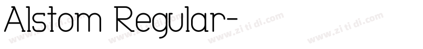 Alstom Regular字体转换